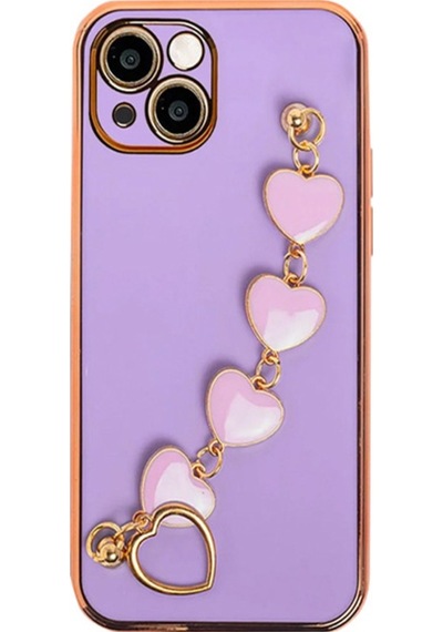 Ally Apple Uyumlu iPhone 13 Mini 5.4Inç Kilif Kalp Bileklik Tutuculu Lüx Sili 416568510