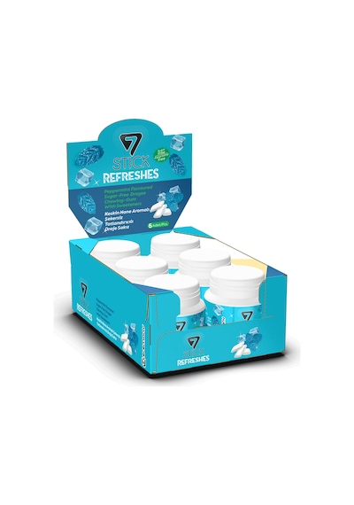 7stıck Sekersız Peppermınt Aromalı Draje Sakız 60 Pcs 6adet