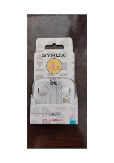 K20 Earbuds 1.20mt Type-c Kablolu Mikrofonlu Kulakiçi Kulaklık - Beyaz