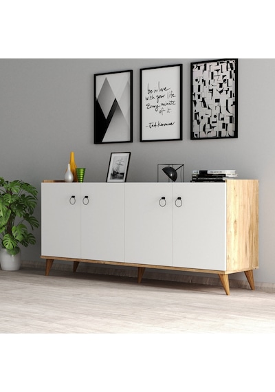 Tanmob Modern Konsol Beyaz - Çam - Ksl0103 Tanmob Modern Konsol Beyaz - Çam - Ksl0103