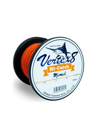 Momoi Vertex 8x 0.52mm 110lb 1200mt. Turuncu İp Misina