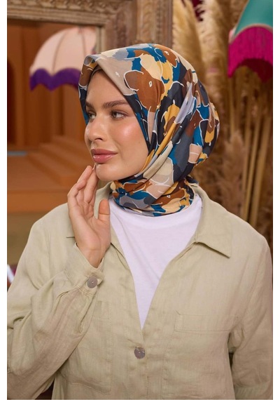 İpekhan Marrakech Koleksiyon Soft Eşarp 1209 - 11 Kot Mavisi Kot Mavisi-11