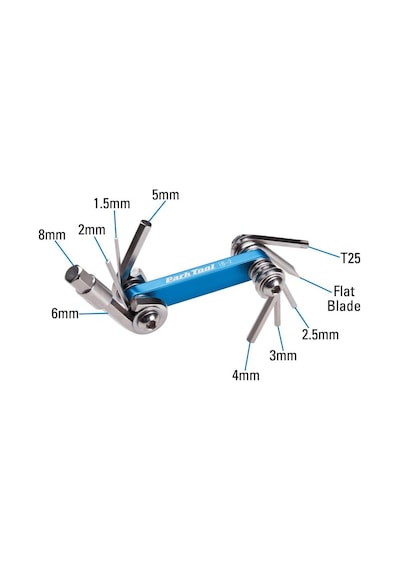 Parktool Ib-2 Alyan Seti Seti 10 Fonksiyon Siyah