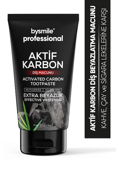 Bysmile Professional Aktif Karbon Beyazlatıcı Diş Macunu 75 ML