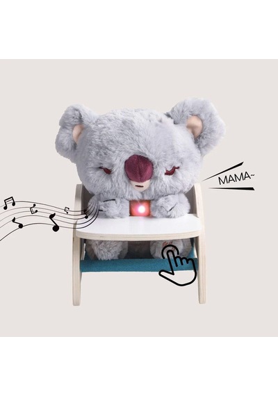 Care Pets İnteraktif Peluş Bebek Koala Oyuncak Seti Işıklı, Sesli Ve Ahşap Aksesuarlı Eğitici Oyun