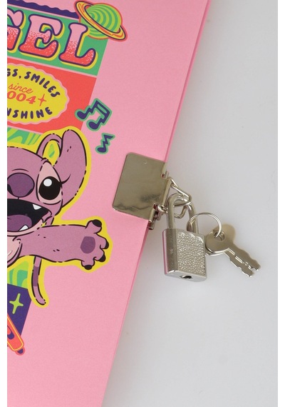 X Dekomus Lisanslı Yeni Sezon Lisanslı Lilo&stitch Unleash Lock Journal Kilitli Hatıra Defteri Ve Labirent Figürlü Geçmeli Kalem Seti Altın