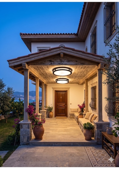 Doğal Günışığı 4000k Aydınlatma Glop Armatürü Led Avize Aplik Balkon Banyo Koridor Lambası Led Güçlü Işık Doğal Günışığı-4000k