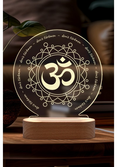 Yoga Om Sembollü Kişiye Özel Ledli Gece Lambası Masif Ahşap Tabanlı Usb Kablolu Pleksi Led Gece Lambası Yoga Om Sembollü Kişiye Özel Ledli Gece Lambası Masif Ahşap Tabanlı Usb Kablolu Pleksi Led Gece Lambası
