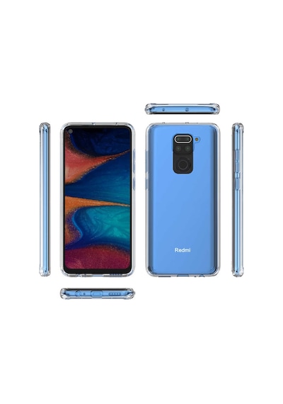 Xiaomi Redmi Note 9 Kılıf Zore Coss Şeffaf Sert Silikon Kılıf Renksiz