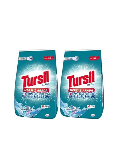 Tursil Yoğun Ferahlık Toz Deterjan 6kg 2 Paketi