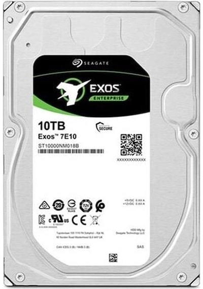 Seagate 10tb Exos St10000nm017b 7200 Rpm 256mb Sata-3 Nas Ve Güvenlik Diski Distribütör Garantili