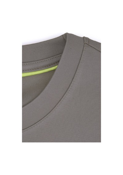 Goffra Erkek Focus Esnek Kumaş Yumuşak Dokulu Günlük Sweatshirt Açık Kahverengi M401-r0342-05