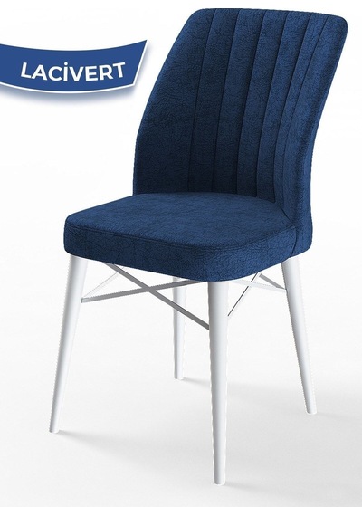 Canisa Concept Arp Serisi, 71x110 Sabit Mutfak Masa Takımı,beyaz Masa 4 Lacivert Sandalye Masa Beyaz Sandalyeler Lacivert Canisa Concept Arp Serisi, 71x110 Sabit Mutfak Masa Takımı,beyaz Masa 4 Lacivert Sandalye Masa Beyaz Sandalyeler Lacivert