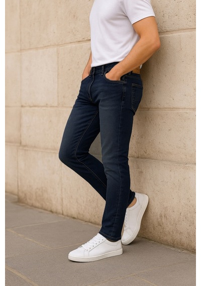 Cedy Denim Slim Fit Jean Joe Normal Bel Dar Kesim Esnek Kot Pantolon C300 Lacivert