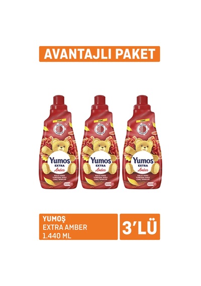 Yumoş Extra Amber 3 X 1440 Ml 2'li Set