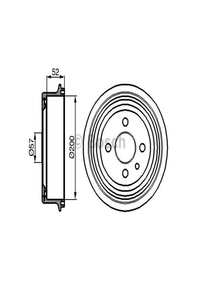 Bosch 0986477018 Arka Fren Kampanası Vectra A 1.6 Astra F 1.4 1.6 1.8 2.0 Ascona Kadett 79 94 Lanos 97-nubira 00- 568057