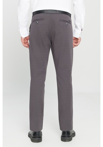 Ac&Co / Altınyıldız Classics Slim Fit Dar Kesim Pamuklu Esnek Chino Erkek Pantolon - Antrasit