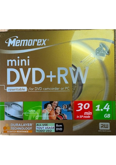 Memorex Mni Dvd+rw 30min 1.4gb 10lu Paket