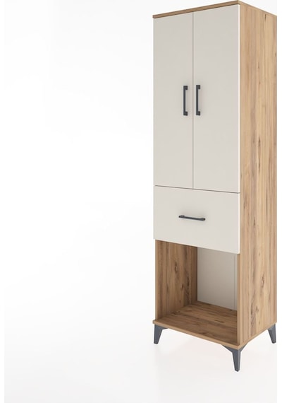 Hyperion Dolap Tek Raflı Tek Çekmeceli Tek Askılı 60x44x195 Çam-aytaşı Atlas Çam