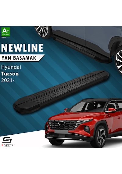 S-dizayn Hyundai Tucson 4 Newline Siyah Yan Basamak 173 Cm 2021-2024 A+ Kalite