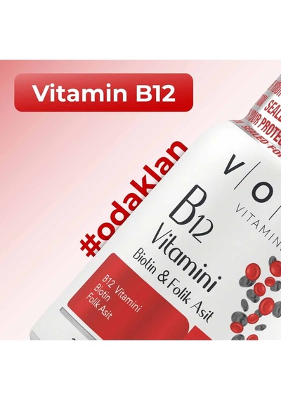Voop Vitamin B12, Biotin Ve Folik Asit İçeren Kapsül Takviye Edici Gıda 6o Kapsül