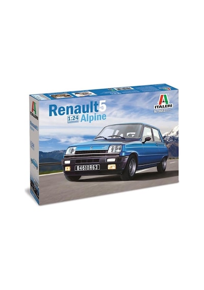Italeri 3651s 1/24 Ölçek, Renault 5 Alpine Rally Arabası, Plastik Model Kiti-29491