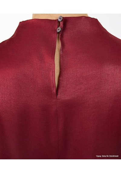 Yargıcı Regular Kayık Yaka Kısa Kol Bluz 26kkbl6037x 016 Bordo