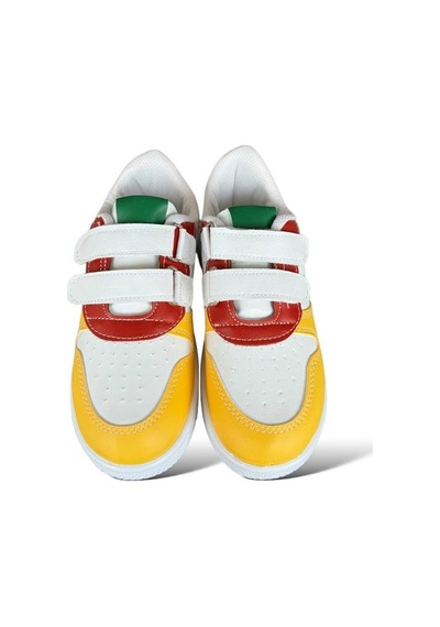Çocuk Sneaker Spor Ayakkabı Beyaz - Kırmızı 001