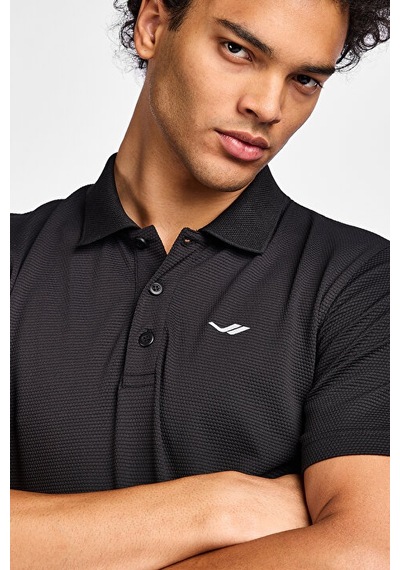 Lescon Erkek Kısa Kol Polo Yaka T-shirt 25s-1275-25y Siyah