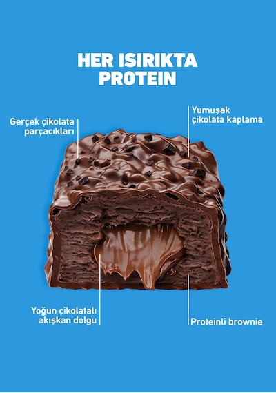 Hıq High Pro Protein Bar 6x55g Chocolate Brownıe Flavored