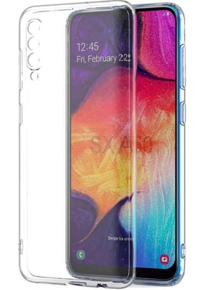 Fibaks Galaxy A50/a30s Uyumlu Kılıf Kamera Korumalı Şeffaf Süper Silikon Kapak