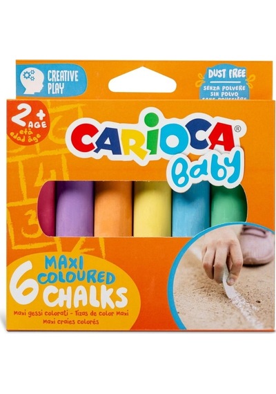 Carioca Bebek Jumbo Renkli Tebeşir 6 Renk