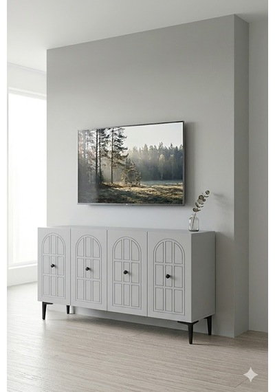 Ka1218b Windo Konsol Ve Tv Sehpası Beyaz 120cm Ka1218b Windo Konsol Ve Tv Sehpası Beyaz 120cm