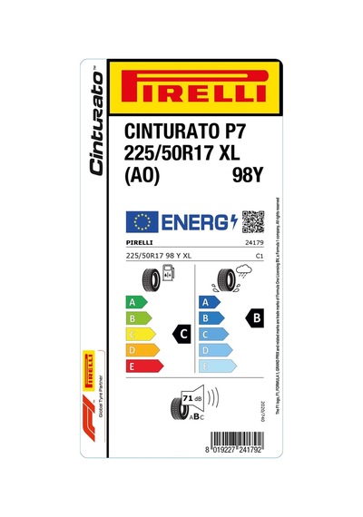 Pirelli 225/50r17 98y Xl Ao Cint P7 Yaz Lastiği 2024