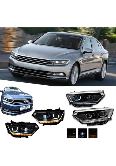 Volksvagen Passat B8 2015-2016-2017 R Line Ledli Ön Far