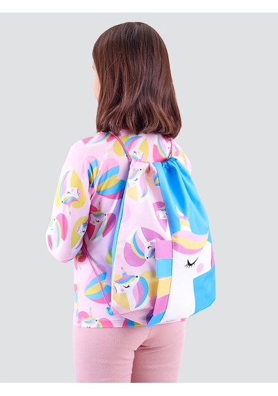 Denokids Unicorn Kız Çocuk Sırt-plaj Çantası Çok Renkli