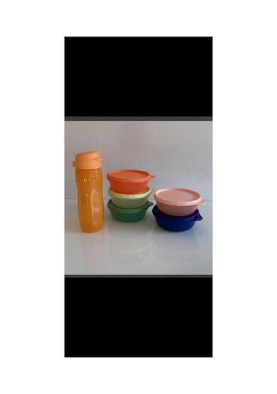 Şeker 300 Ml Buzdolabı Saklama Kabı 5 Li Set 5 Renk Yeni Ve Eco Şişe Suluk Ve Matara 500 Ml Çok Renkli