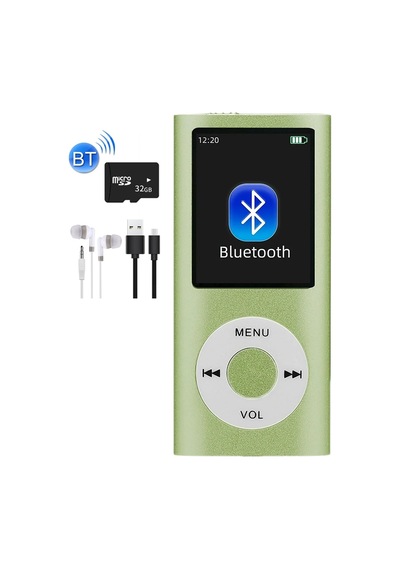 5007mp 32gb Tf Kart  Metal Mp3 Player Renli Ekranlı Fm Radyolu Bluetoth Lu Hafıza Kartı Girişli Müzik Çalar 32gb