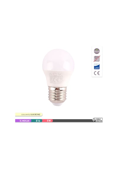 Ack 9w Led Top Ampul 4000k Günışığı 220v 5w E27