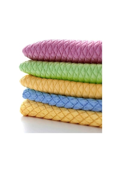 Bio Mix Mikrofiber Baklava Desen Temizlik ve Cam Bezi 10'lu 30 x 40 CM