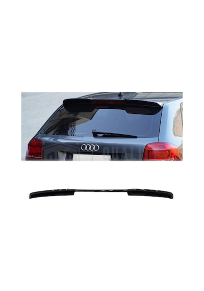 Audi A3 8p 4 Kapı Hb Spoiler Parlak Siyah Plastik Spoyler 2006-2012