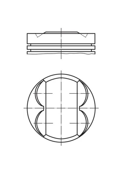 Piston Segman - Fiat Multipla, Bravo, Marea, Brava, Palio, Siena - Mahle-0093202 28382788