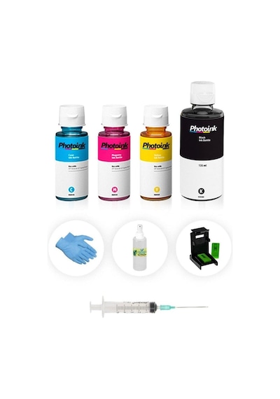 Hp Deskjet 920c / 920cvr / 920cxi Photoink Plus Siyah Ve Renkli Kartuş Dolum Seti