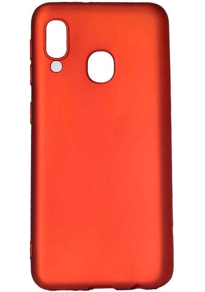 Samsung Uyumlu Galaxy A20e Kılıf Zore Premier Silikon Kapak Kırmızı