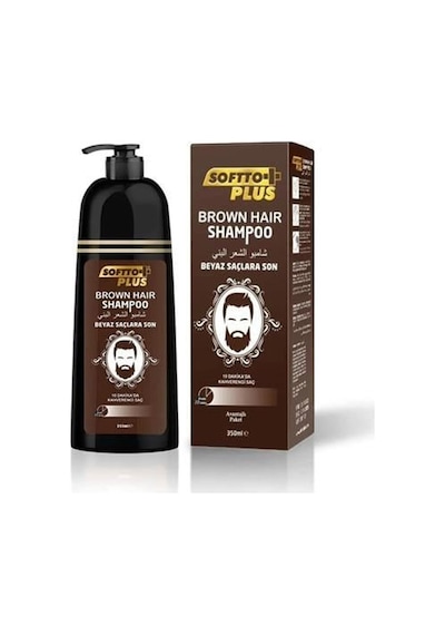 Softto Plus Şampuan 350ml. Brown Hair Tüm Saç Tipleri