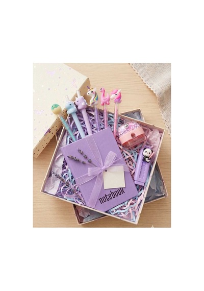 Kız Çocuk Mor Pembe Pastel Sevimli Figürlü Tasarım Hediye Kutusu Okul Seti Doğum Günü Hediye Kırtasiye Seti 6 Adet Kalem,silgi,kalemtraş,not Defteri Kız Çocuk Mor Pembe Pastel Sevimli Figürlü Tasarım Hediye Kutusu Okul Seti Doğum Günü Hediye Kırtasiye Seti 6 Adet Kalem,silgi,kalemtraş,not Defteri