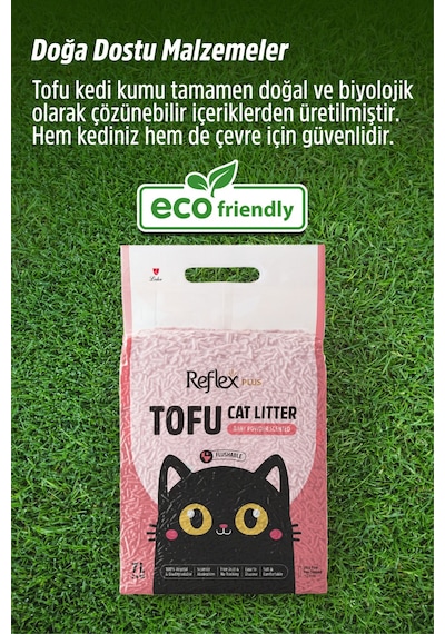 Plus Bebek Pudrası Kokulu Tofu Kedi Kumu 7l X 2 Adet