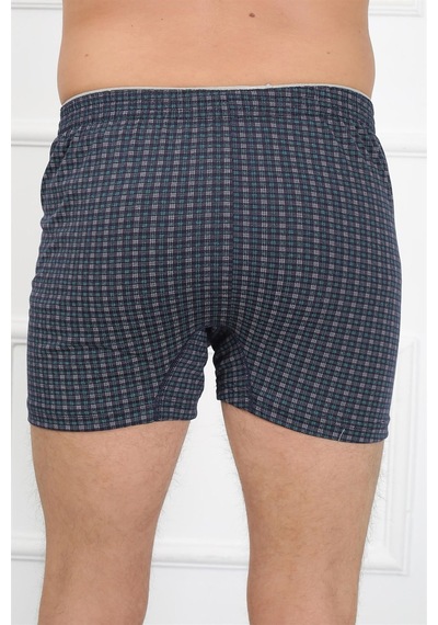 İbrahim Burak Etiler Collection Moda Çizgi Erkek Penye Boxer 40081 Lacivert