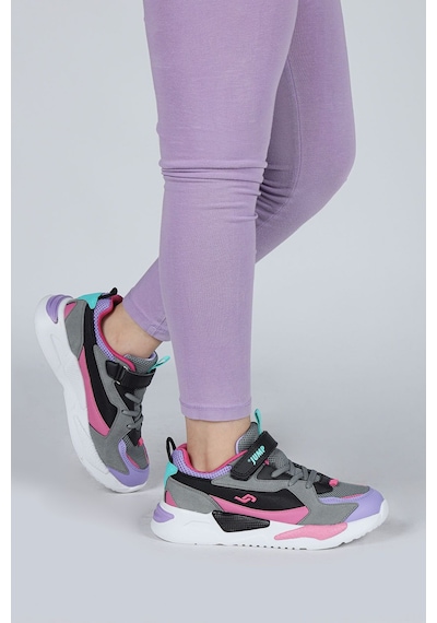 Jump 30058p Çocuk Sneaker Spor Ayakkabı Gri / Fuşe Gri - Fuşya
