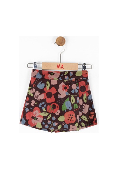 Xo Kids Kız Çocuk Şort Etek 9ay-4 Yaş 57611 Coral Çok Renkli